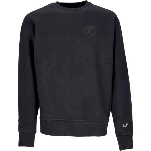 Galaxies Faded Crewneck Sweatshirt Gun Metal , Herren, Größe: L - HUF - Modalova