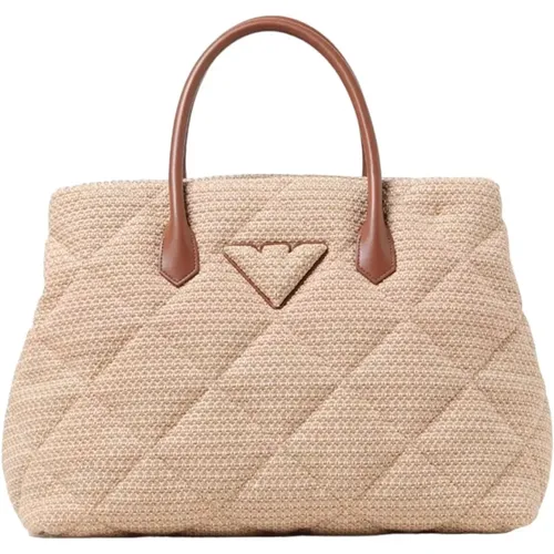 Naturale Damen Tote Tasche Y3D268 Ywt4E - Emporio Armani - Modalova