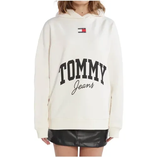 New Versity Hoodie , female, Sizes: M, XS - Tommy Hilfiger - Modalova