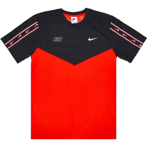 Wiederholen Sportbekleidung Tee LT Crimson/Black/White , Herren, Größe: L - Nike - Modalova