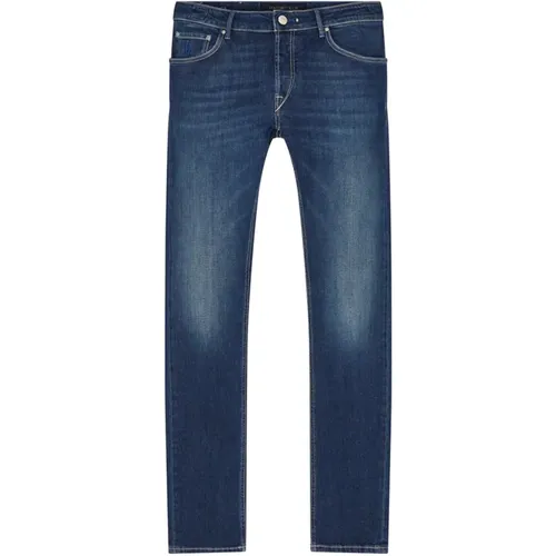 Slim Fit Denim Jeans , Herren, Größe: W38 L34 - Hand Picked - Modalova