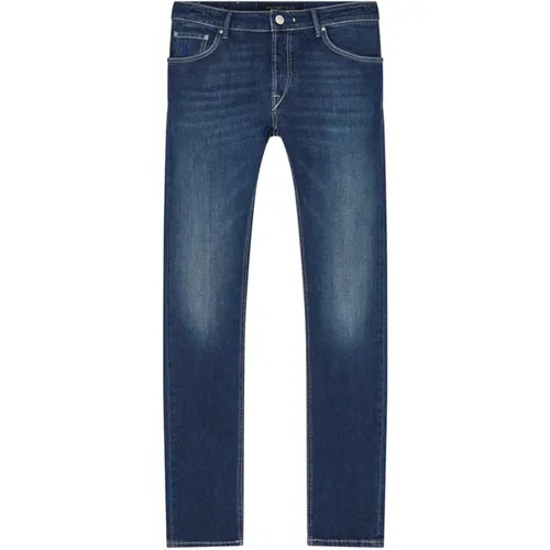 Slim Fit Denim Jeans , Herren, Größe: W40 L34 - Hand Picked - Modalova