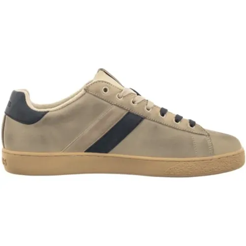 Beige Leder Sneakers Nola II , Herren, Größe: 40 EU - Guess - Modalova