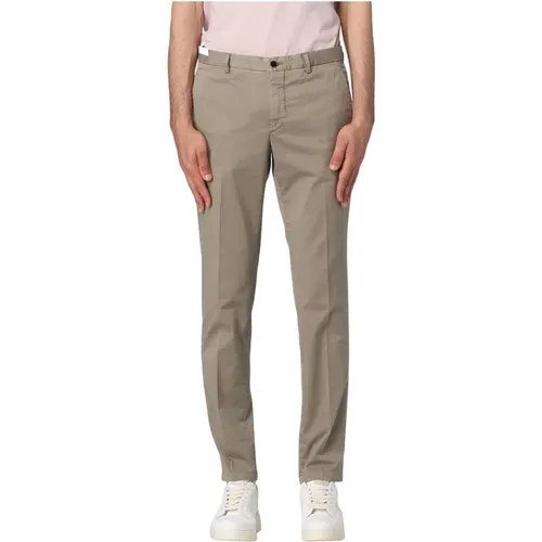 Slim-fit Trousers , male, Sizes: W30, W35 - Pt01 - Modalova