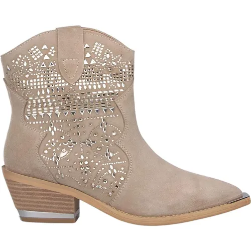 Glitzer Ankle Boots , Damen, Größe: 36 EU - Alma en Pena - Modalova