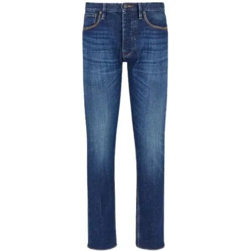 Slim Fit Denim Jeans , Herren, Größe: W36 - Emporio Armani - Modalova