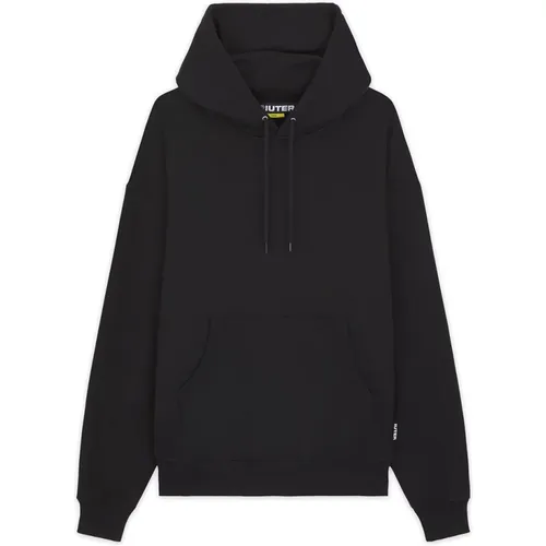 Schwarzer Baumwoll-Hoodie Herbst/Winter 2024 , Herren, Größe: M - IUTER - Modalova