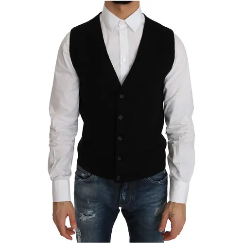 Suit Vests , Herren, Größe: XL - Dolce & Gabbana - Modalova