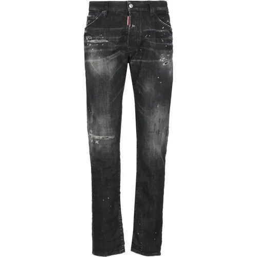 Ripped Cotton Jeans for Men , male, Sizes: L, XS, XL, S, 2XL, M - Dsquared2 - Modalova