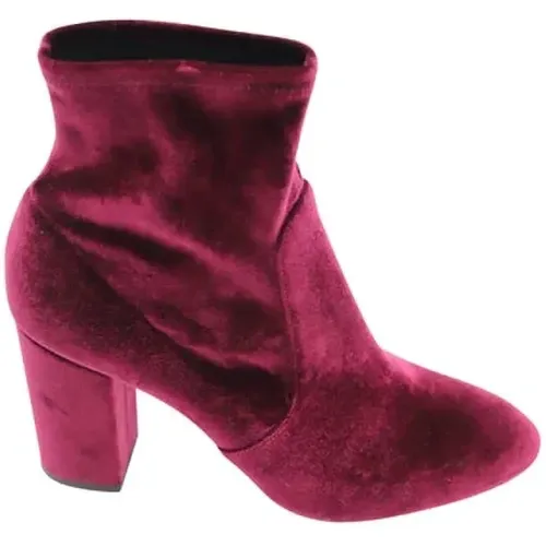 Pre-owned Velvet boots , female, Sizes: 7 UK - Aquazzura Pre-owned - Modalova