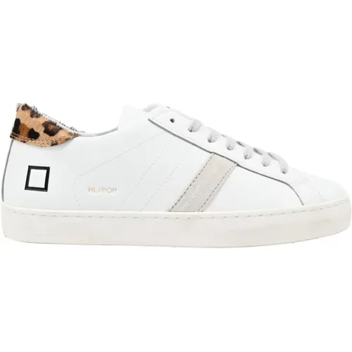 Niedrige Sneakers mit Leopardenmuster - D.A.T.E. - Modalova