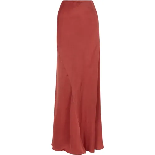 Sira, long cupro skirt , female, Sizes: XL, S, L, 2XL - Cortana - Modalova