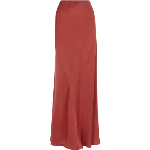 Sira, long cupro skirt , female, Sizes: XL, S, XS, M, L, 2XL - Cortana - Modalova