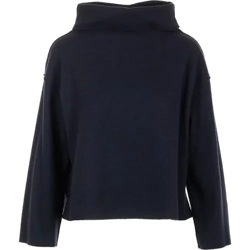 Blaue Pullover Kapuzenpullover , Damen, Größe: L - NIU - Modalova