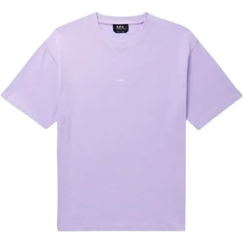 Lavender Kyle T-Shirt , male, Sizes: M, L - A.p.c. - Modalova
