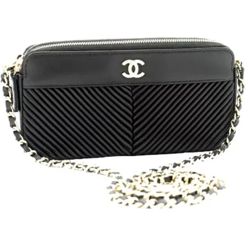 Pre-owned Leather Chanel Wallet on Chain , female, Sizes: ONE SIZE - Chanel Vintage - Modalova