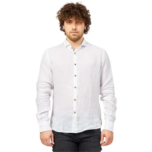 Linen Formal Shirt , male, Sizes: M - YES ZEE - Modalova