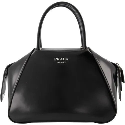 Luxury Leather Handbag , female, Sizes: ONE SIZE - Prada - Modalova