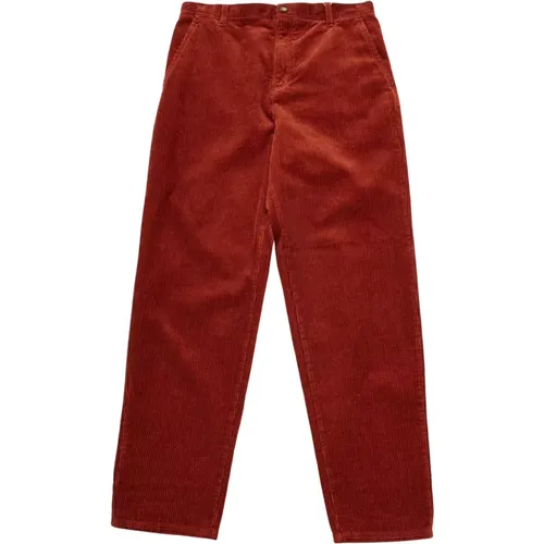 Corduroy Heavy Hose in Rot , Herren, Größe: W31 L32 - Les Deux - Modalova