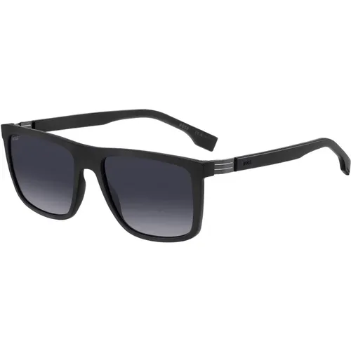 Matte Sunglasses Grey Shaded , male, Sizes: 56 MM - Hugo Boss - Modalova