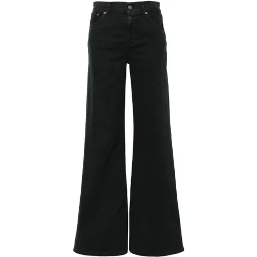 Wide Leg Denim Jeans , female, Sizes: W27, W30, W31 - Dondup - Modalova