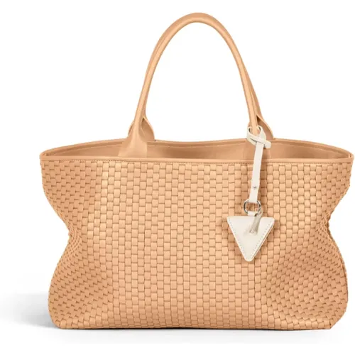 Elegant Leather Tote Bag , female, Sizes: ONE SIZE - Parise - Modalova