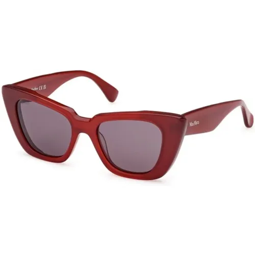 Shiny Smoke Sunglasses Glimpse5 , female, Sizes: 50 MM - Max Mara - Modalova