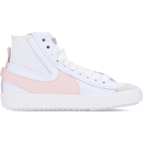 High-Top Sneakers Weiß/Rosa Jumbo , Damen, Größe: 36 EU - Nike - Modalova