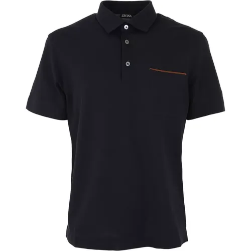 Pure Cotton Short Sleeves Polo , male, Sizes: XL - Ermenegildo Zegna - Modalova