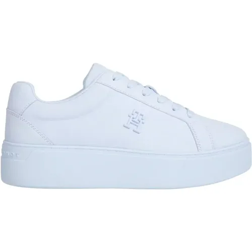 Blaue Breezy Court Sneakers , Damen, Größe: 40 EU - Tommy Hilfiger - Modalova