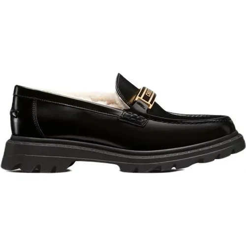 Loafer Shoes Shearling Ss22 , female, Sizes: 1 UK, 4 UK, 5 UK - Dior - Modalova