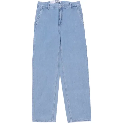 Blaue Stein Gebleichte Straight Damenjeans - Carhartt WIP - Modalova