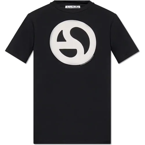 T-Shirt mit Logo , Herren, Größe: XS - Acne Studios - Modalova