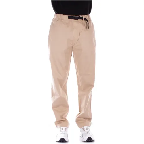 Sand Trousers Logo Side Pockets , male, Sizes: S, L, M - Woolrich - Modalova