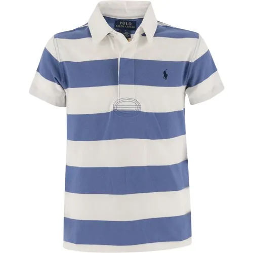 Blau-Weiß Gestreiftes Baumwoll-Poloshirt - Polo Ralph Lauren - Modalova