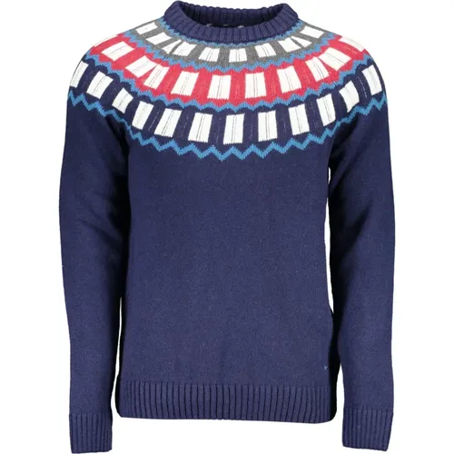 Wool Sweater with Contrasting Details , male, Sizes: L, XL, 2XL, S - Gant - Modalova