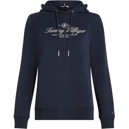 Hoodies , Damen, Größe: L - Tommy Hilfiger - Modalova