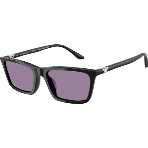 Stylische Sonnenbrille Ea4239U Schwarz , Damen, Größe: 55 MM - Emporio Armani - Modalova