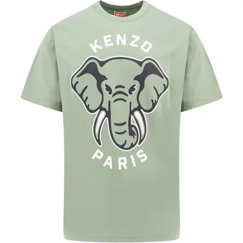 Crew-neck T-Shirt with Logo , male, Sizes: S, XS - Kenzo - Modalova