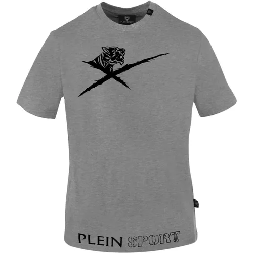 Logo Detail Cotton T-shirt , male, Sizes: S, M, 2XL, L, XL - Plein Sport - Modalova