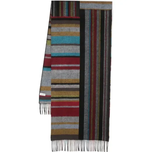 Multicolour Striped Scarf Riga Nuova , male, Sizes: ONE SIZE - PS By Paul Smith - Modalova