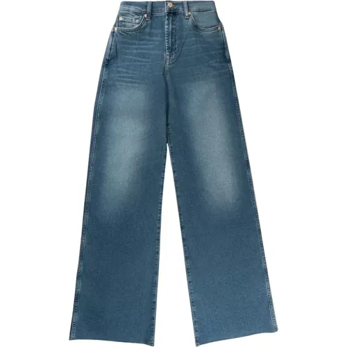 Lux Vintage Wide Leg Denim Jeans , Herren, Größe: 3XS - 7 For All Mankind - Modalova