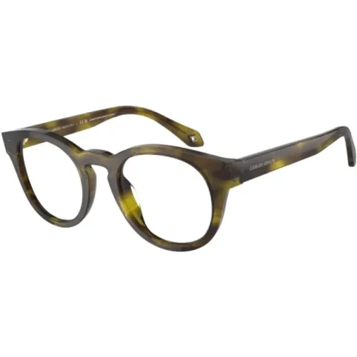 Braune Acetat Damen Sonnenbrille - Giorgio Armani - Modalova