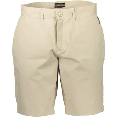 Bermuda Shorts mit Kontrastdetails , Herren, Größe: W38 - Napapijri - Modalova