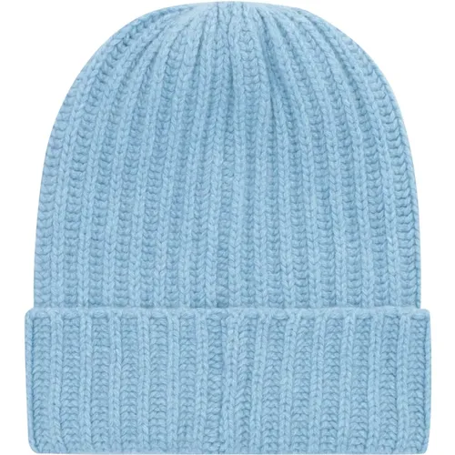 Kaschmir Rippstrick Beanie Mütze - Malo - Modalova