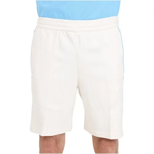 Herren Weiße und Blaue French Terry Shorts , Herren, Größe: S - adidas Originals - Modalova
