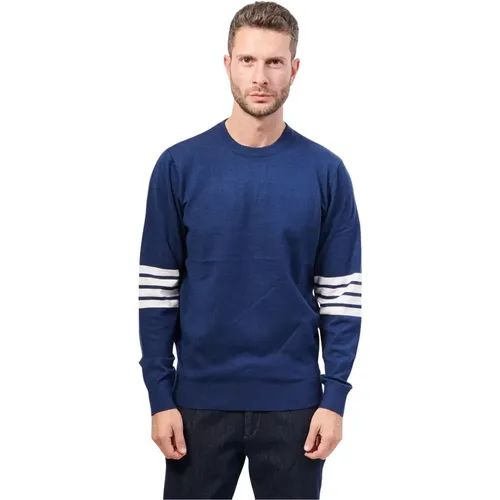 Blaue Pullover mit Farbbändern - Richmond - Modalova