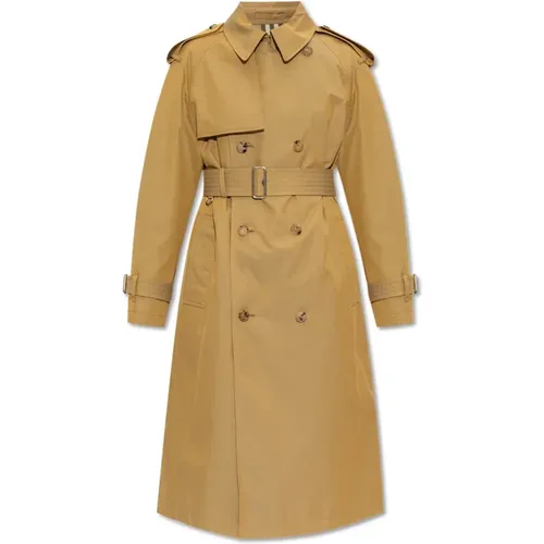 Cotton trench coat , female, Sizes: XS - Burberry - Modalova