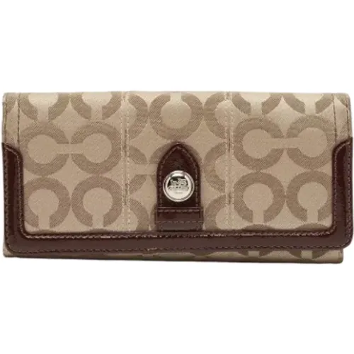 Pre-owned Canvas wallets , female, Sizes: ONE SIZE - Coach Pre-owned - Modalova