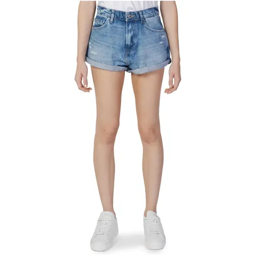 Blaue Baumwollshorts mit Taschen - Pepe Jeans - Modalova